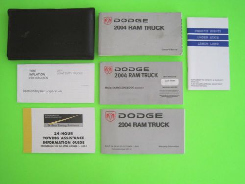 2004 dodge ram truck factory owner&#039;s manual set  &amp; case *oem*