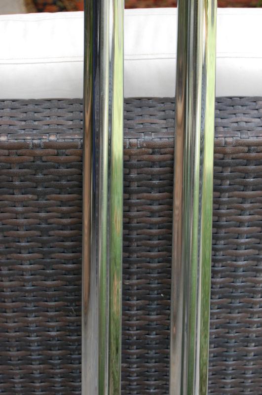 1957 CHEVY BELAIR RIGHT & LEFT STAINLESS TOP FIN MOULDINGS, US $94.95, image 2