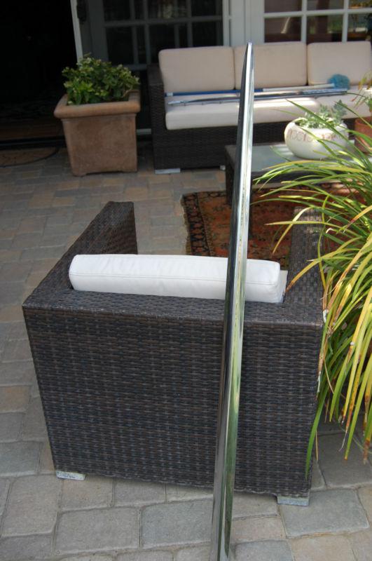 1957 CHEVY BELAIR RIGHT & LEFT STAINLESS TOP FIN MOULDINGS, US $94.95, image 6