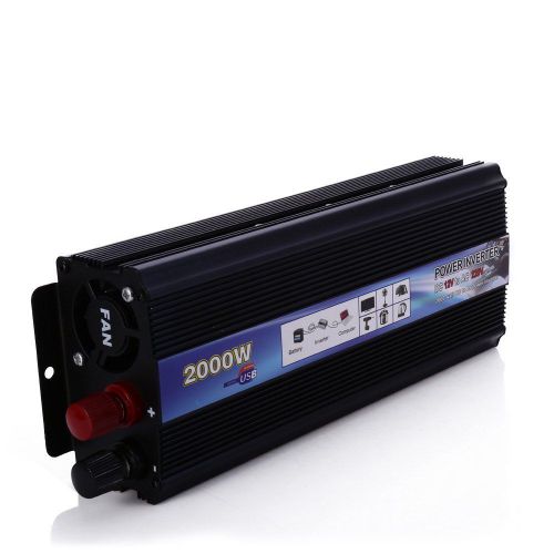 2000w dc 12v ac 220v vehicle power supply switch on-board car inverter charger