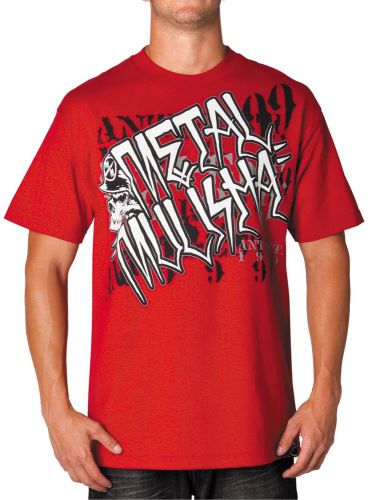 Metal mulisha graphic t-shirt municipal red md
