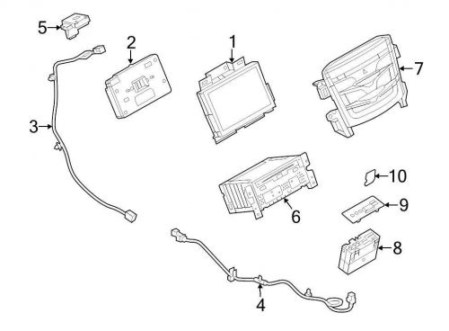 Ford oem gps navigation system antenna da5z10e893d image 5