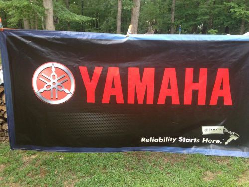 Yamaha banner sign huge 4&#039;9&#034;x9&#039;&#039;10&#034;