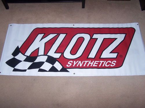 6 ft by 3 ft  - klotz synthetic oil - banner  gas monkey    drag racing