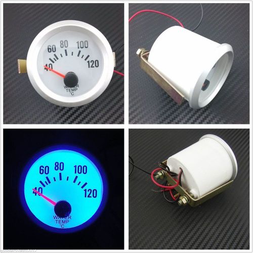 2&#034; 52mm new blue led car truck water temp temperature meter gauge 40-120 celsius