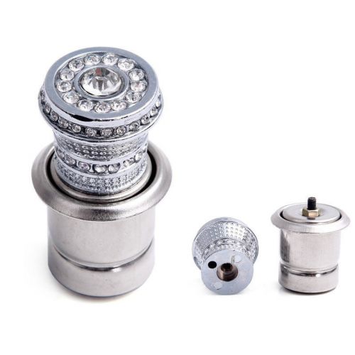 1x 12v delicate crystal car power plug rhinestones output cigarette lighter new