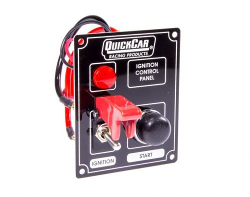 Qrp50-853 -  ignition panel black w/ flip switch &amp; lights