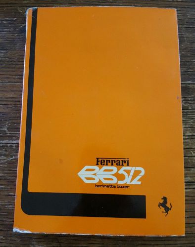 Ferrari bb 512 berlinetta boxer owners manual oem
