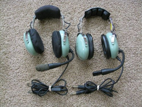 Pair of david clark aviation headsets - h10-20 and another - nice condition