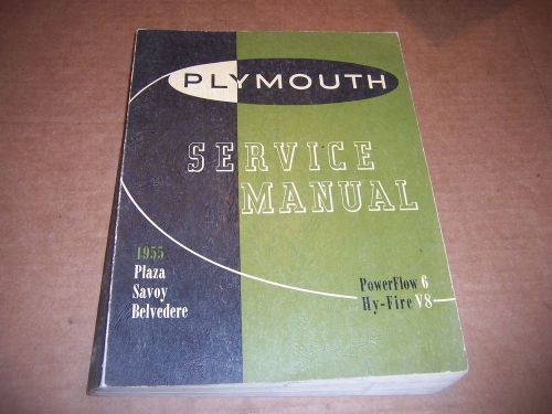 1955 plymouth service manual savoy belvedere plaza