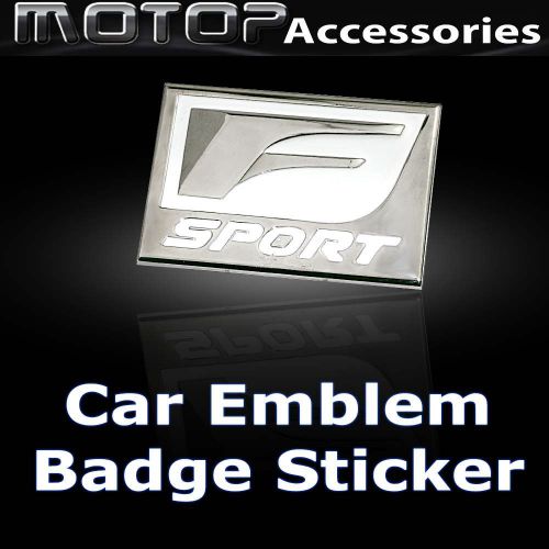 F sport 3d metal f-sport racing front badge emblem sticker decal self adhesive