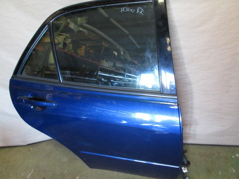 2001 lexus is300 side door shell rear right side factory oem blue 