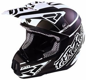 Fxr torque commando helmet snow adult 2x-large matte black/white + breath box