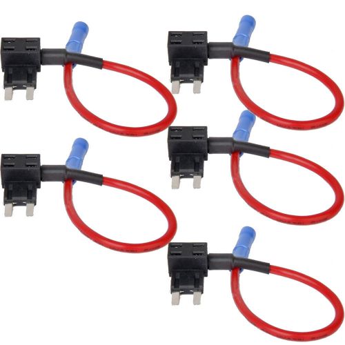 5 add-a-circuit fuse tap adapter mini(atm, apm) blade fuse holder auto car sales