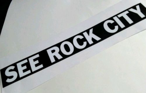 See rock city bumper sticker decal hot rod  rat rod vintage look