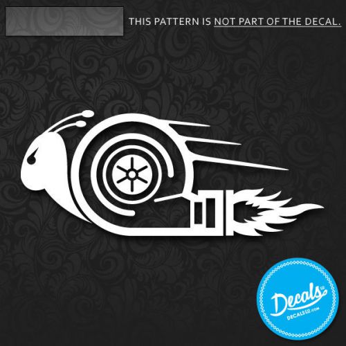 New turbo snail vinyl decals stickers (6&#034;) euro dub jdm vw boost