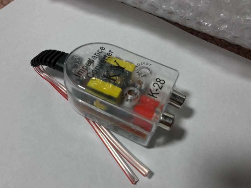 Car stereo system subwoofer high to low impedance converter