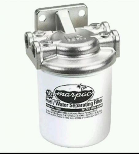 Marpac 7-0878 fuel water separator filter kit stainless steel boat ethanol new