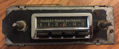Vintage opel kadett radio by delco am untested clean 7312234 1969 1970 1971 1972