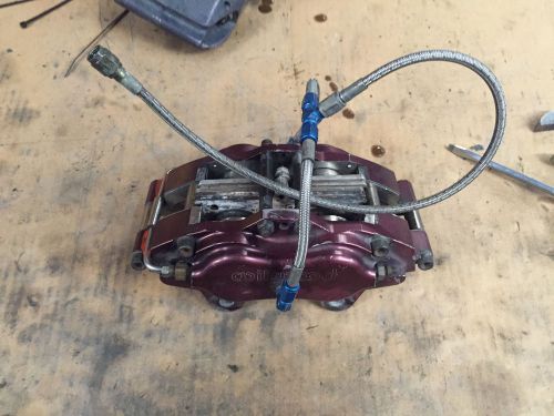 Sprint car midget micro racing wilwood 4 piston inboard caliper billet