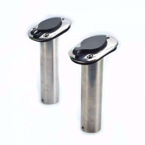 2 pcs 15 degree rod holders stainless steel rubber cap, liner, gasket-am