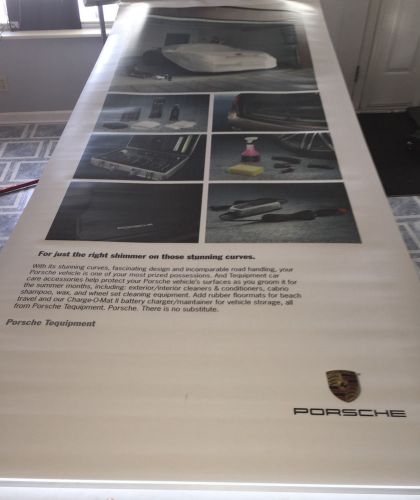 Porsche tequipment banner retractable roll-up poster display stand show