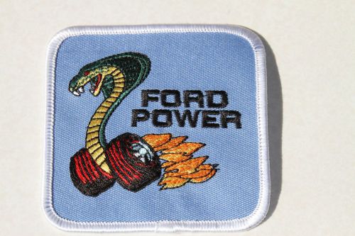 Ford mustang shelby cobra 'powered by ford' racing patch
