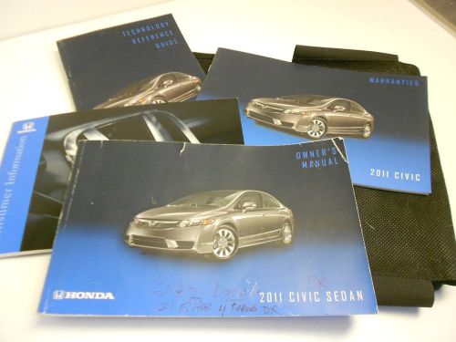 2011 honda civic sedan owners manual set used nice ! oem factory original