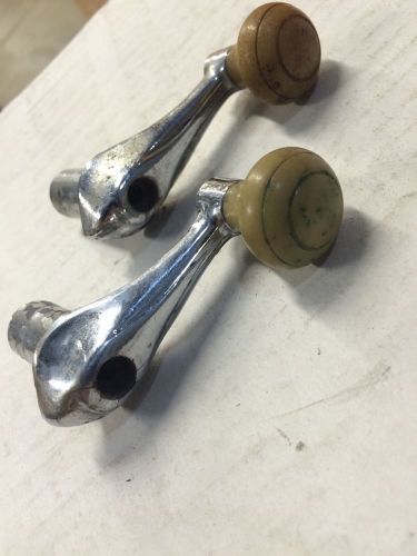 1941-48 ford mercury used vent window crank handle knob (pair) 11a-7023416