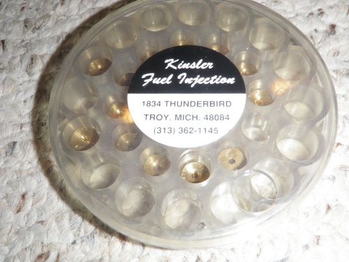 Kinsler fuel injection pills in plastic dial holder, spring kit, shims
