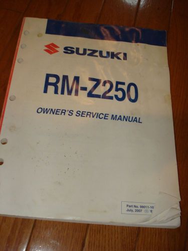 Suzuki rm z250 owners manual moto x manual motocross parts