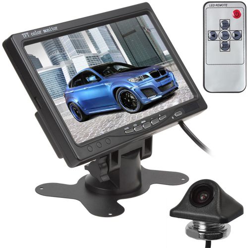 420tv lines night vision camera 7&#034; tft lcd color 2-ch rear view car monitor kit