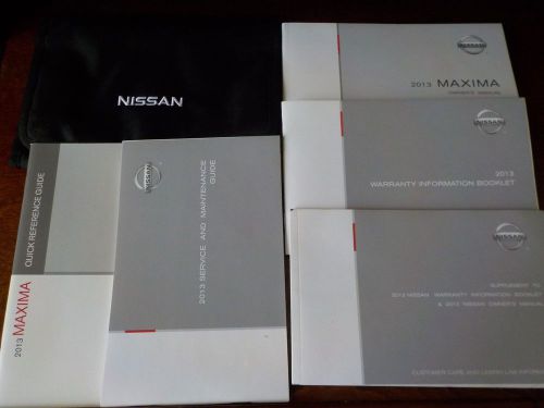 2013 nissan maxima owners manual set