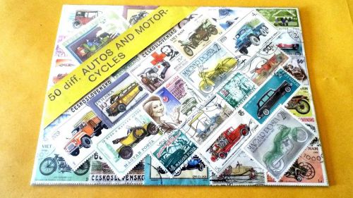 Postage stamps with cars, trucks, motorcycles === free postage ion the usa