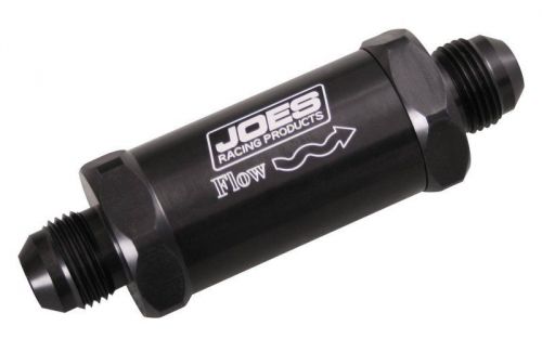 Joes racing products 42406 inline fuel filter 140 micron mesh #6 an