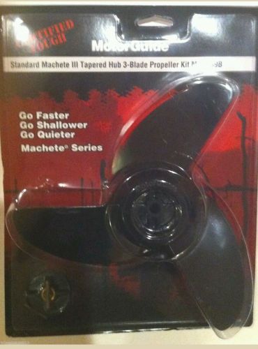(on sale) motorguide machete iii black 3 blade prop kit 3.5&#034; -mga089b trolling