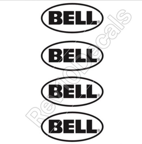 Set of 4 bell helmet logo decal any color motocross street bike motorcycle 4&#034;