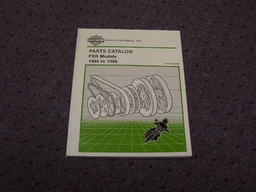 1984 1985 1986 harley davidson fxr super low glide factory parts catalog manual