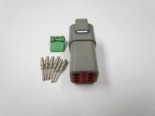 Deutsch dt gray 6 pin male connector kit 20-16 ga made in usa