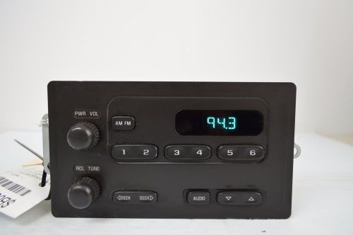 2006 chevrolet silverado radio stereo audio 15131157 tested x41#003