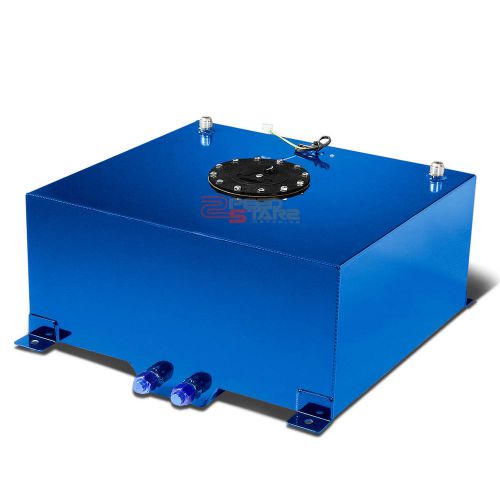 15 gallon lightweight blue aluminum gas fuel cell tank+level sender 20x17.5x10"