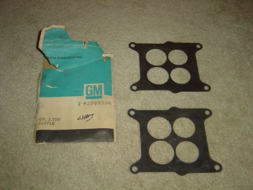 62 63 64 65 chevrolet corvette nos gm carburetor bafle plates 2 stainless steel