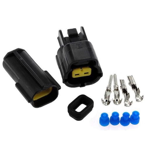 Sealed electrical 2 kits 2 pin way waterproof wire connector plug set car