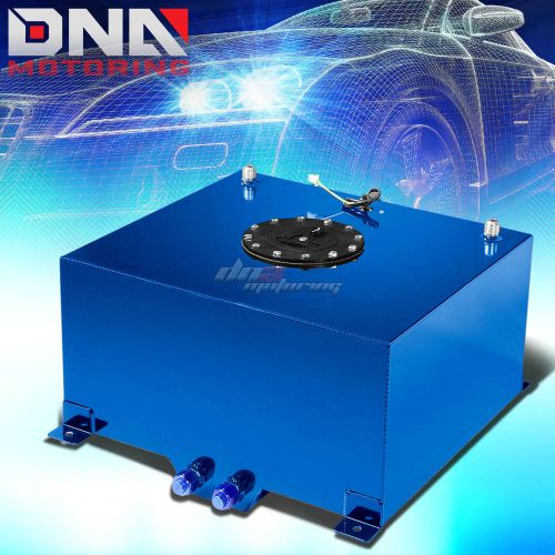 10 gallon light performance blue coated aluminum fuel cell tank+level sender