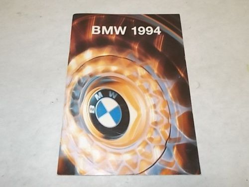 1994 bmw dealer sales brochure that is in good shape, 41 pages - estate listing