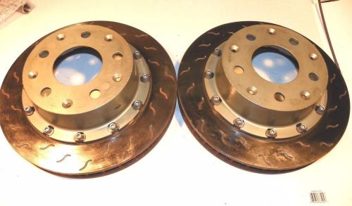Alcon 1 1/4" st rear brake rotors &amp; hats 12 bolt x 8 1/8"nice nascar arca
