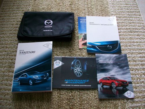 2015 mazda 6 owners manual kit w/ qwk start and holder