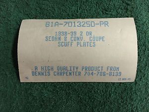 81a-7013250-pr 1938-1939 ford 2-dr. sedan / coupe / convertible door sill plates