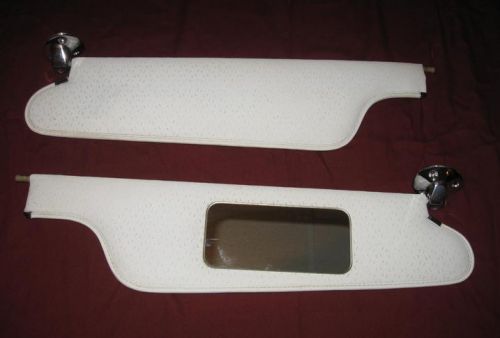 1968 1969 cadillac eldorado white sun visors pair olds toronado buick