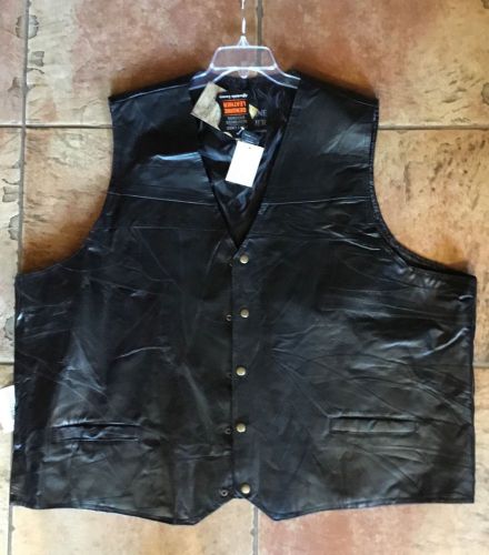 Leather vest  plus size men&#039;s 6xl - nwt - no reserve